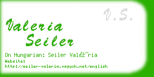 valeria seiler business card